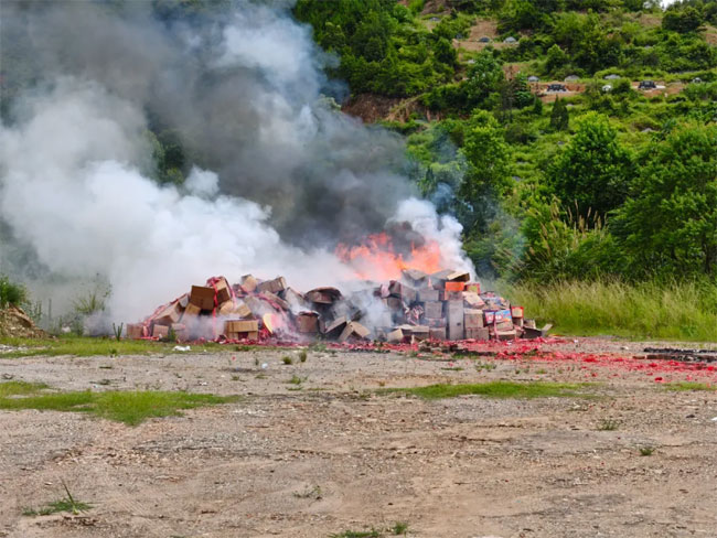 烟花爆竹销毁